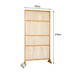LIVARA Bamboo 71Cm Partition 100Cm Color High Wood Walnut Screen Color