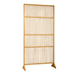 LIVARA Bamboo 71Cm Partition 100Cm Color High Wood Walnut Screen Color