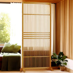 LIVARA Bamboo 71Cm Partition 100Cm Color High Wood Walnut Screen Color