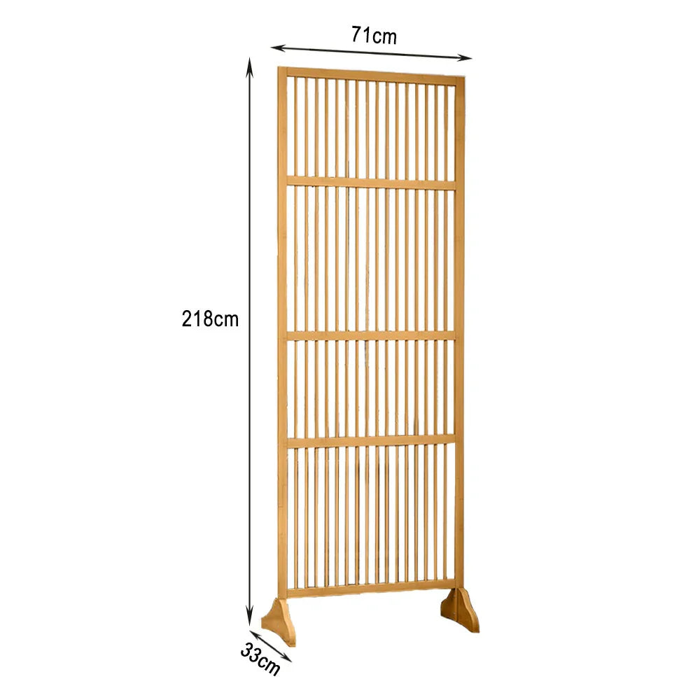 LIVARA Bamboo 71Cm Partition 100Cm Color High Wood Walnut Screen Color