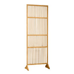 LIVARA Bamboo 71Cm Partition 100Cm Color High Wood Walnut Screen Color