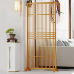 LIVARA Hollow Color/Walnut 72cm Wood Single Screen Partition Color