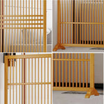 LIVARA Hollow Color/Walnut 72cm Wood Single Screen Partition Color