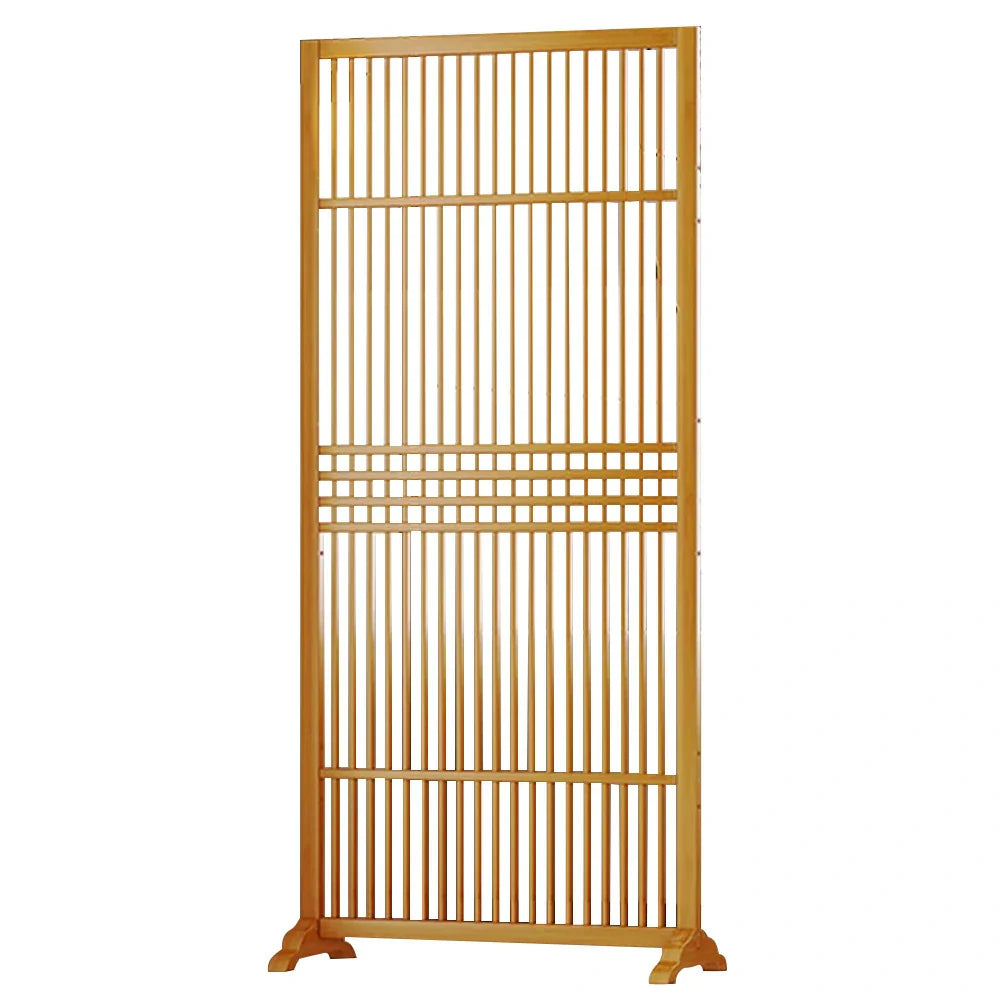LIVARA Hollow Color/Walnut 72cm Wood Single Screen Partition Color