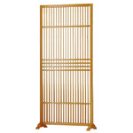 LIVARA Hollow Color/Walnut 72cm Wood Single Screen Partition Color