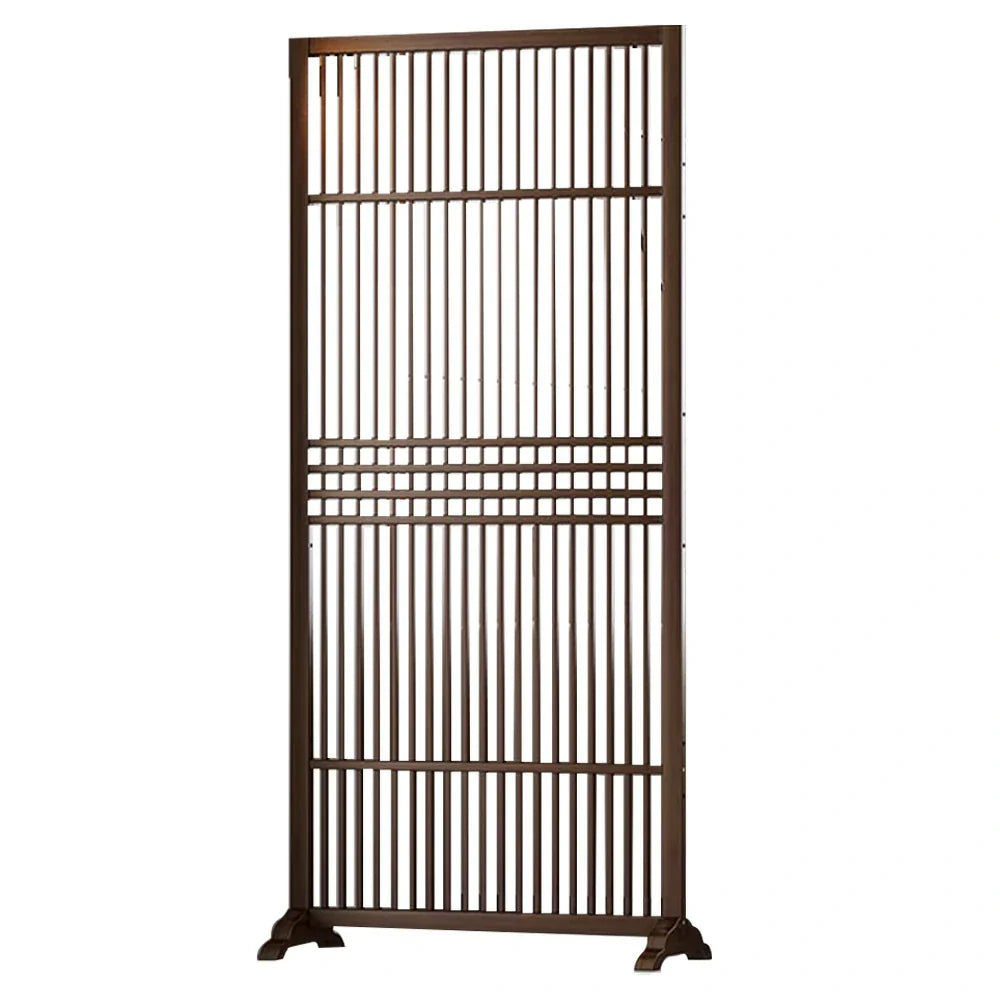 LIVARA Hollow Color/Walnut 72cm Wood Single Screen Partition Color