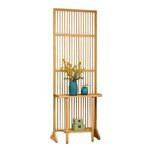LIVARA Bamboo With 71Cm/100Cm Wood Partition Storage Platform Color/Walnut High Screen Color