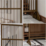 LIVARA Bamboo 71Cm Partition 100Cm Color High Wood Walnut Screen Color
