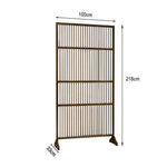 LIVARA Bamboo 71Cm Partition 100Cm Color High Wood Walnut Screen Color