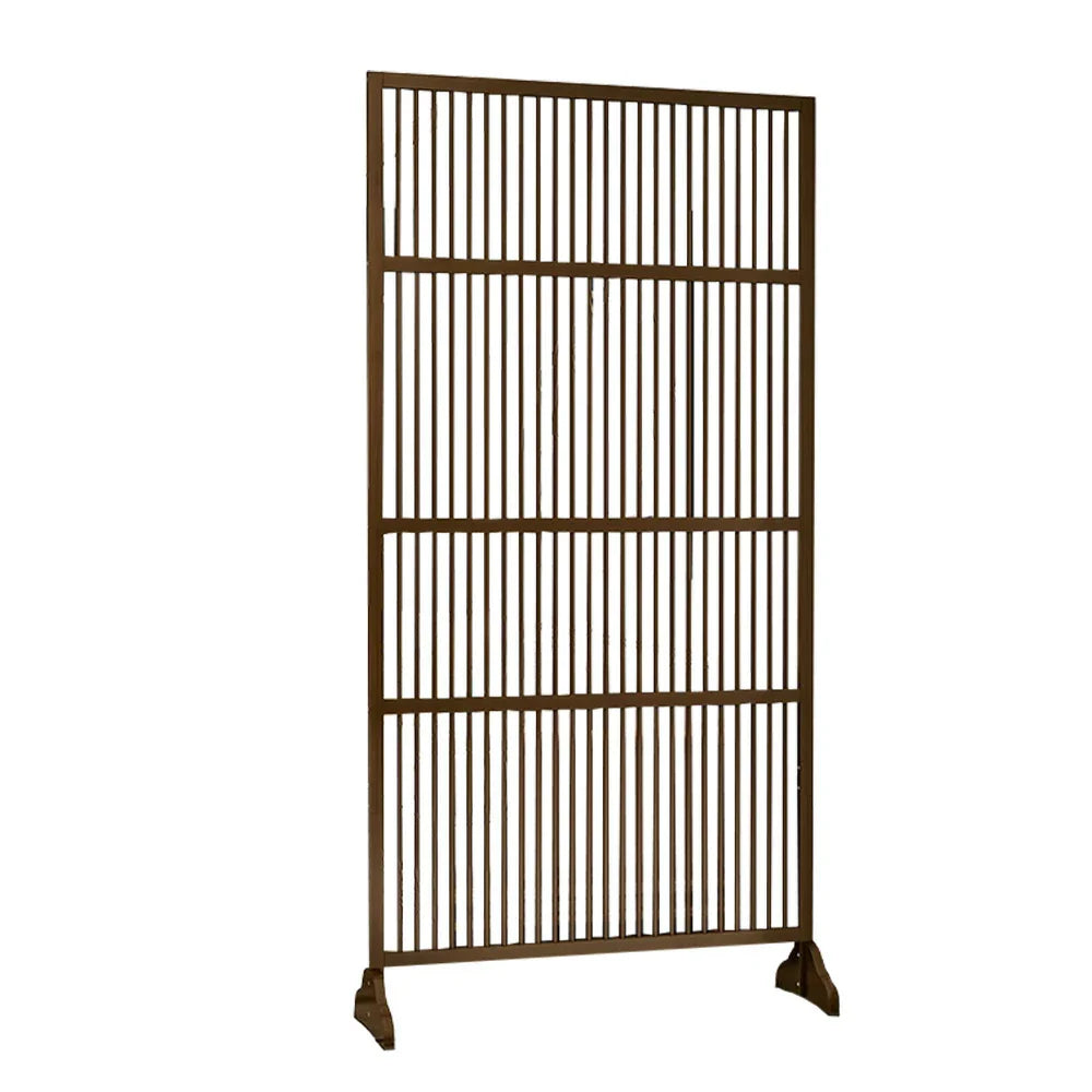 LIVARA Bamboo 71Cm Partition 100Cm Color High Wood Walnut Screen Color