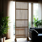 LIVARA Bamboo 71Cm Partition 100Cm Color High Wood Walnut Screen Color