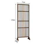 LIVARA Bamboo 71Cm Partition 100Cm Color High Wood Walnut Screen Color