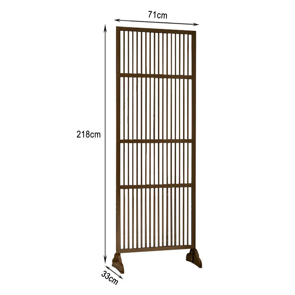 LIVARA Bamboo 71Cm Partition 100Cm Color High Wood Walnut Screen Color