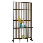 LIVARA Bamboo With 71Cm/100Cm Wood Partition Storage Platform Color/Walnut High Screen Color