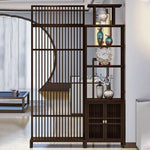 LIVARA Bamboo Screen Cabinet Storage Height And 71Cm With 91Cm Partitions
