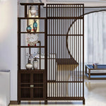 LIVARA Bamboo Screen Cabinet Storage Height And 71Cm With 91Cm Partitions
