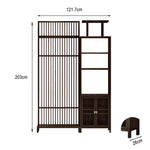 LIVARA Bamboo Screen Cabinet Storage Height And 71Cm With 91Cm Partitions