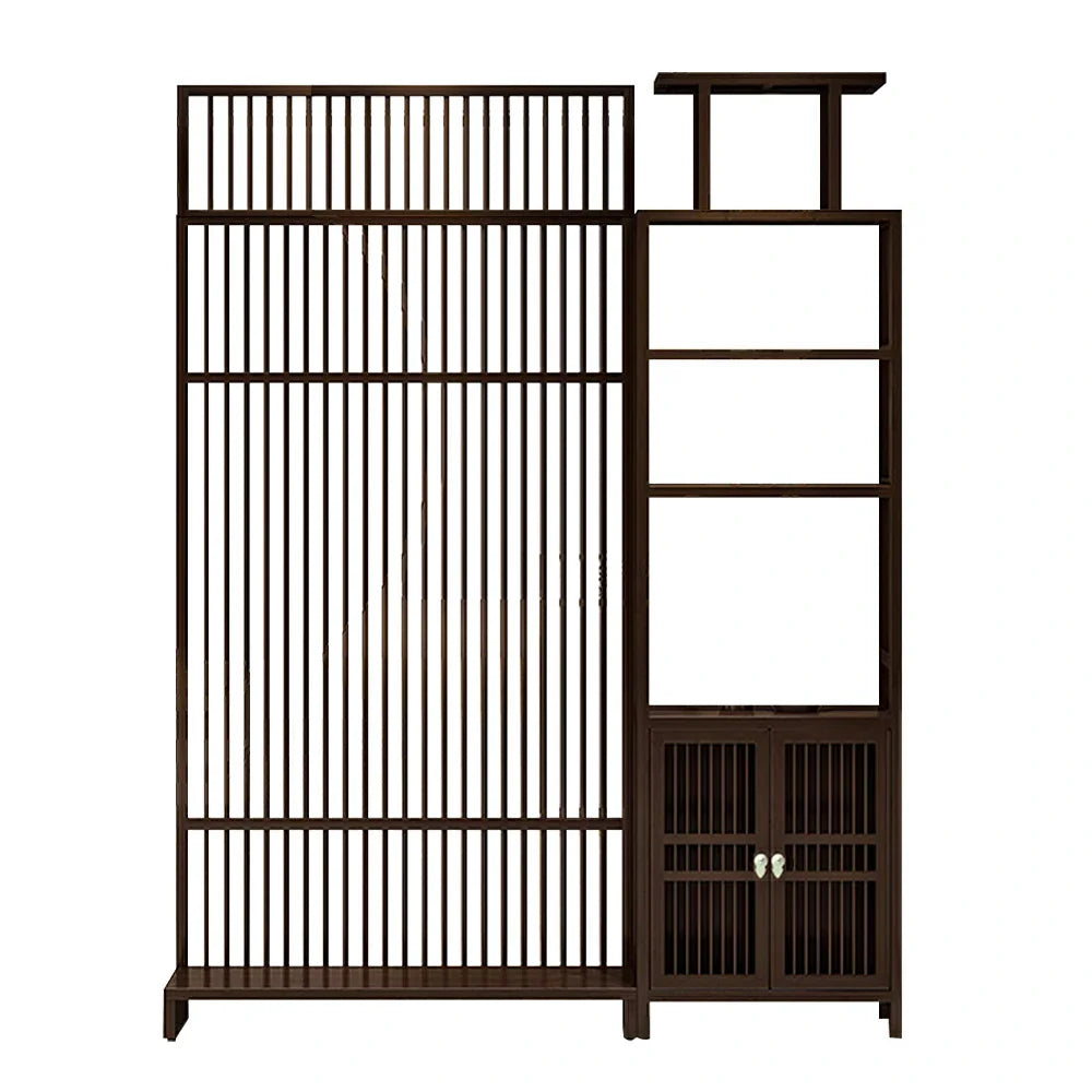 LIVARA Bamboo Screen Cabinet Storage Height And 71Cm With 91Cm Partitions