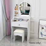 LIVARA 60CM Length With Mirror Princess Dressing Table Stool