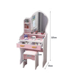 LIVARA 60CM Length With Mirror Princess Dressing Table Stool