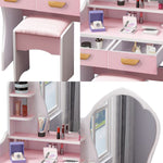 LIVARA 60CM Length With Mirror Princess Dressing Table Stool