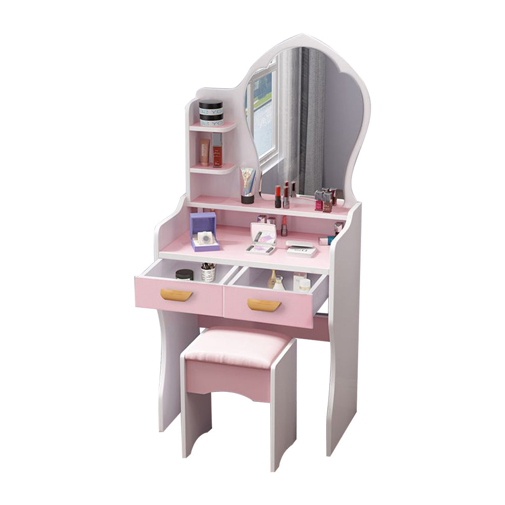 LIVARA 60CM Length With Mirror Princess Dressing Table Stool