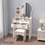 LIVARA 60CM Length With Mirror Princess Dressing Table Stool