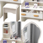 LIVARA 60CM Length With Mirror Princess Dressing Table Stool