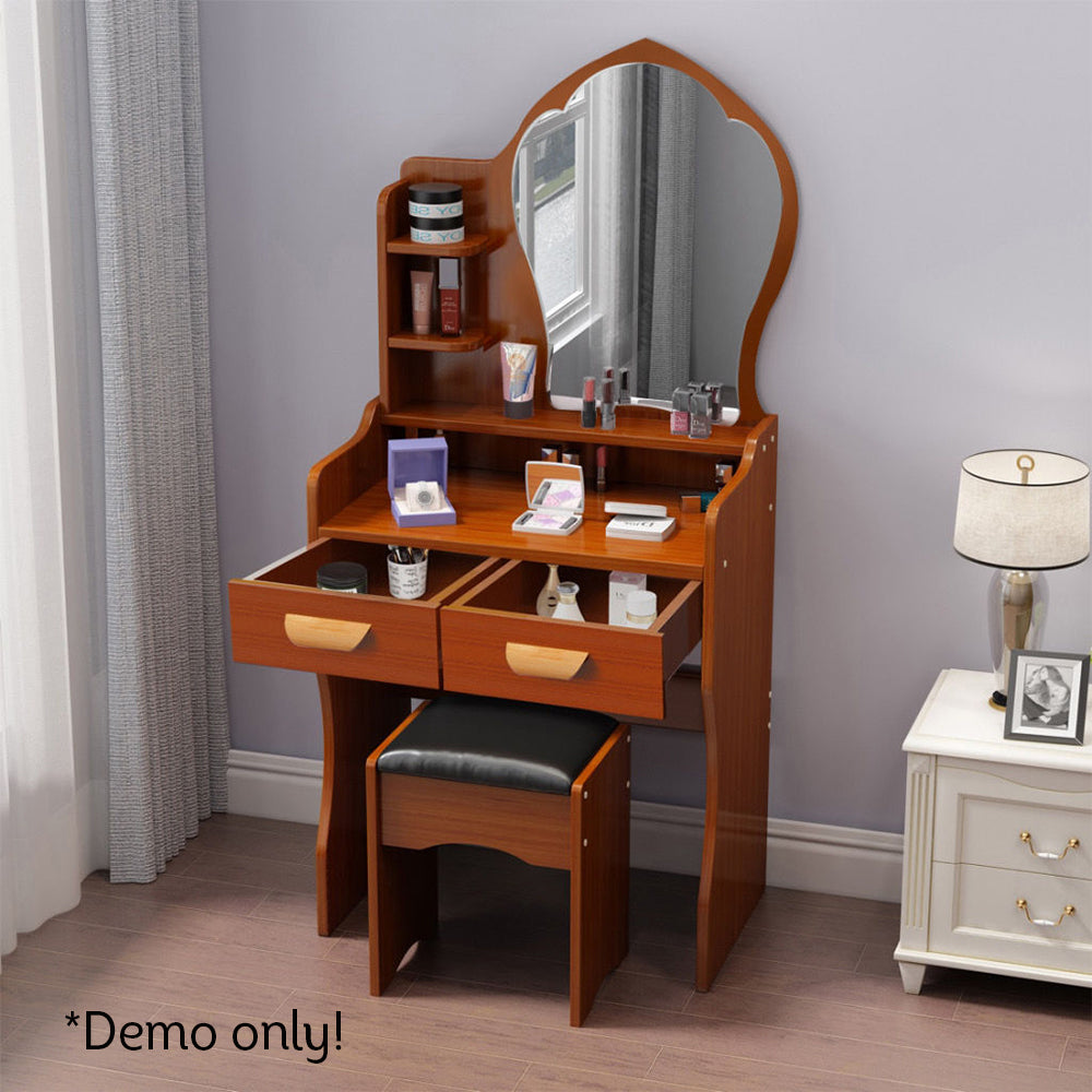 LIVARA 60CM Length With Mirror Princess Dressing Table Stool