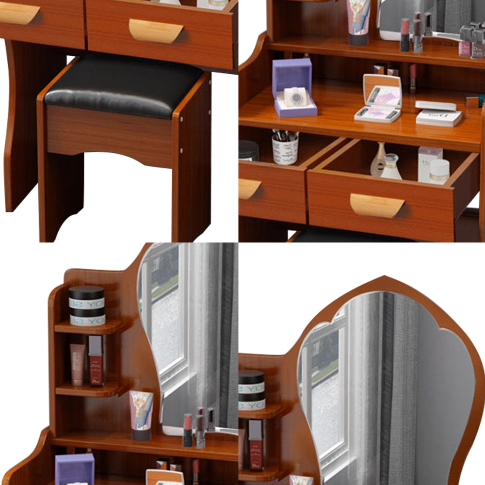 LIVARA 60CM Length With Mirror Princess Dressing Table Stool