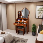 LIVARA 60CM Length With Mirror Princess Dressing Table Stool