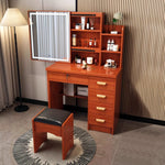 LIVARA 198 80cm Large Sliding LED Mirror Dressing Table with Stool