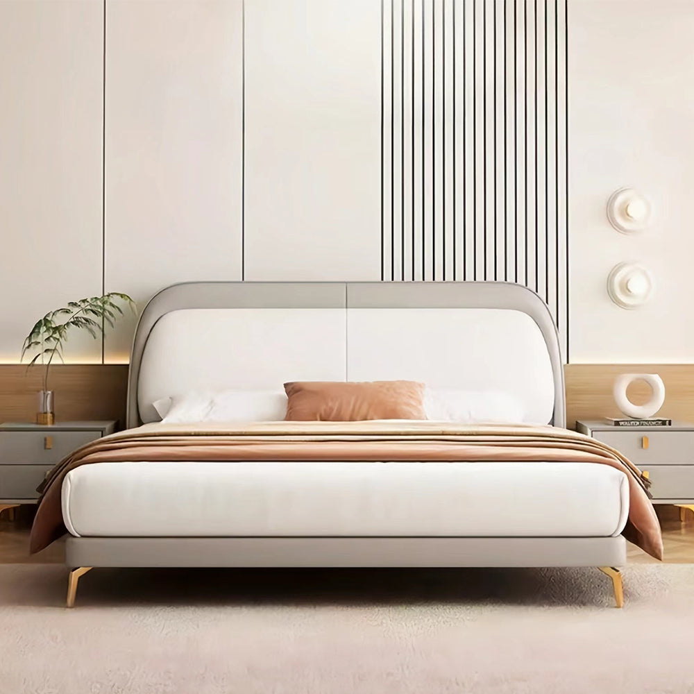 LUXORA B1410 Solid Bed-Artificial Frame Wood 150/180cm Kids Leather