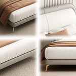 LUXORA B1410 Solid Bed-Artificial Frame Wood 150/180cm Kids Leather