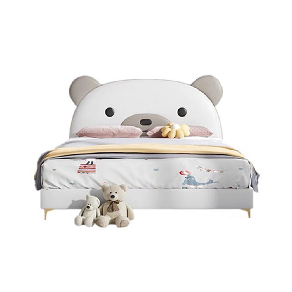 LUXORA B1412 Bear-Shaped Kids Cartoon Solid Wood 150/180cm Frame Bed