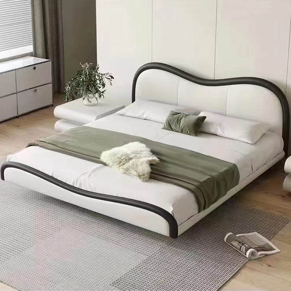 LUXORA B1415 Frame Bed-Artificial 150/180cm Kids Wood Solid Leather