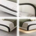 LUXORA B1415 Frame Bed-Artificial 150/180cm Kids Wood Solid Leather