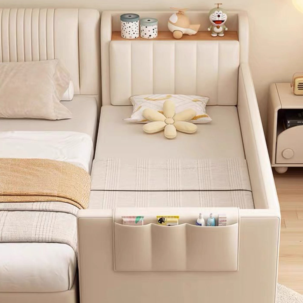 LUXORA B1521 Storage 150/180cm Frame Solid Wood Mother Baby Bed