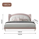 LUXORA CB1109 Ear Shaped Bear Solid Wood 150/180cm Kids Cartoon Bed