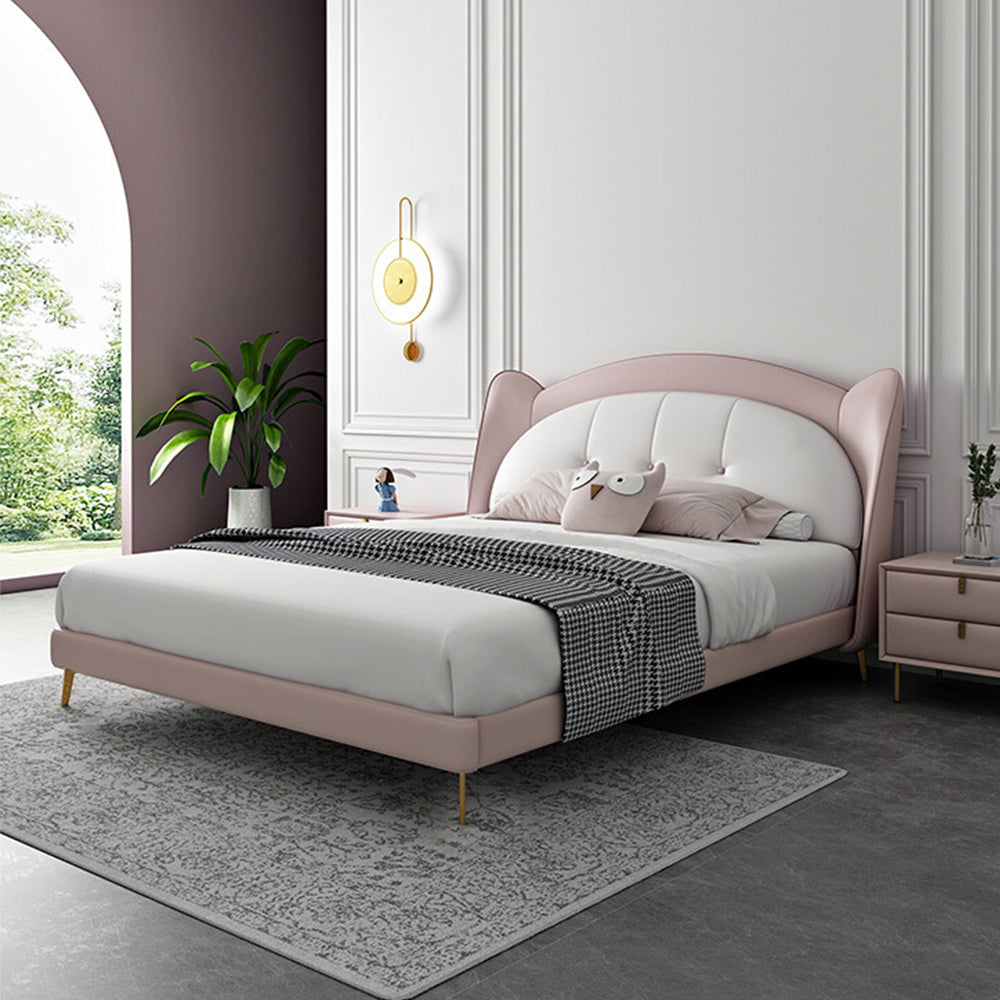 LUXORA CB1109 Ear Shaped Bear Solid Wood 150/180cm Kids Cartoon Bed