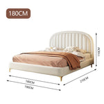 LUXORA CB1110 Frame Wood Solid 150/180cm Bed-Artificial Kids Leather