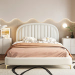 LUXORA CB1110 Frame Wood Solid 150/180cm Bed-Artificial Kids Leather