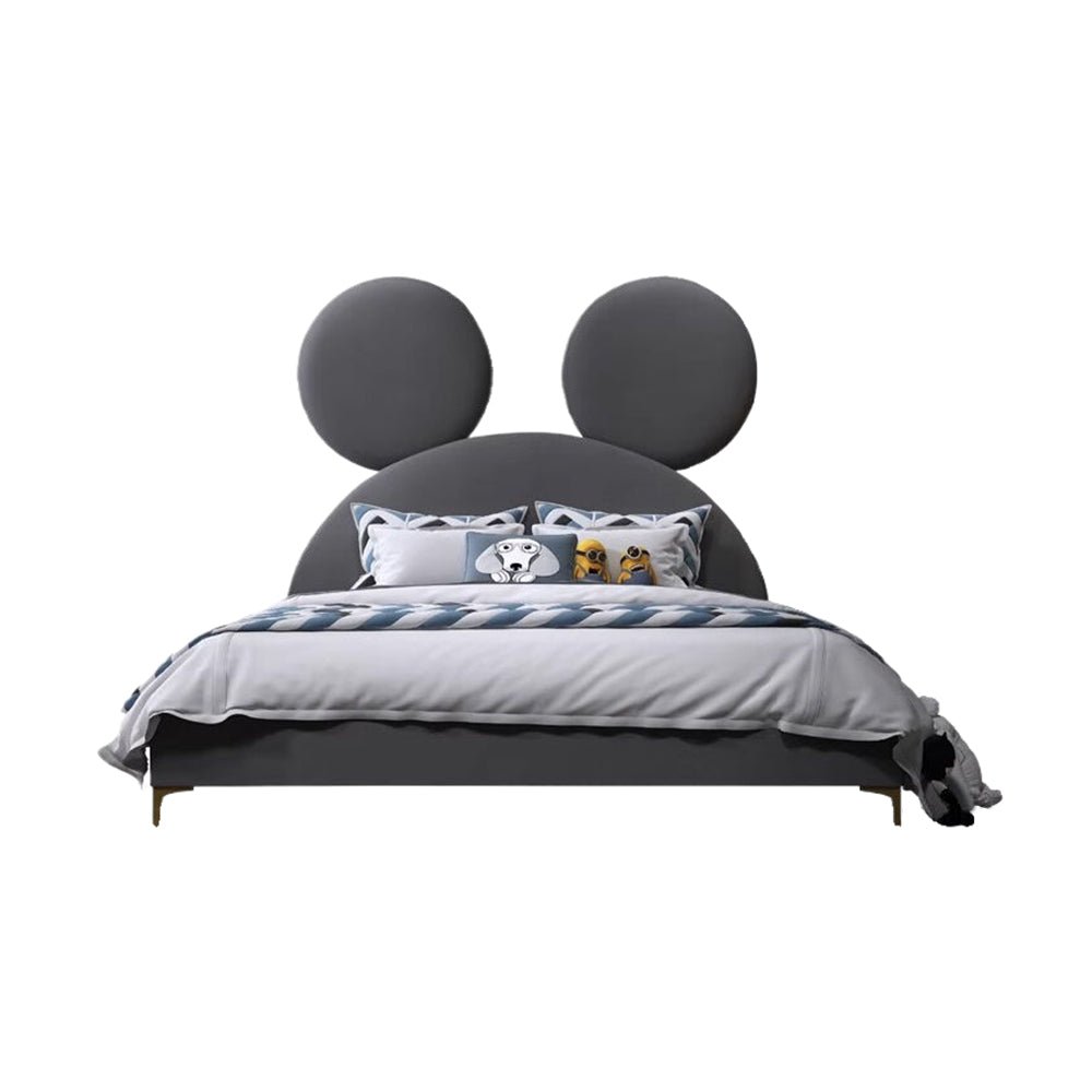 LUXORA CB1112 150/180cm Frame Ear-Shaped Mouse Cartoon Children's Wood Solid Bed