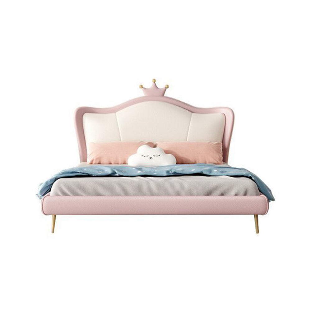 LUXORA CB1114 Kids Frame Cartoon Crown-Shaped 150/180cm Solid Wood Bed