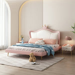 LUXORA CB1114 Kids Frame Cartoon Crown-Shaped 150/180cm Solid Wood Bed