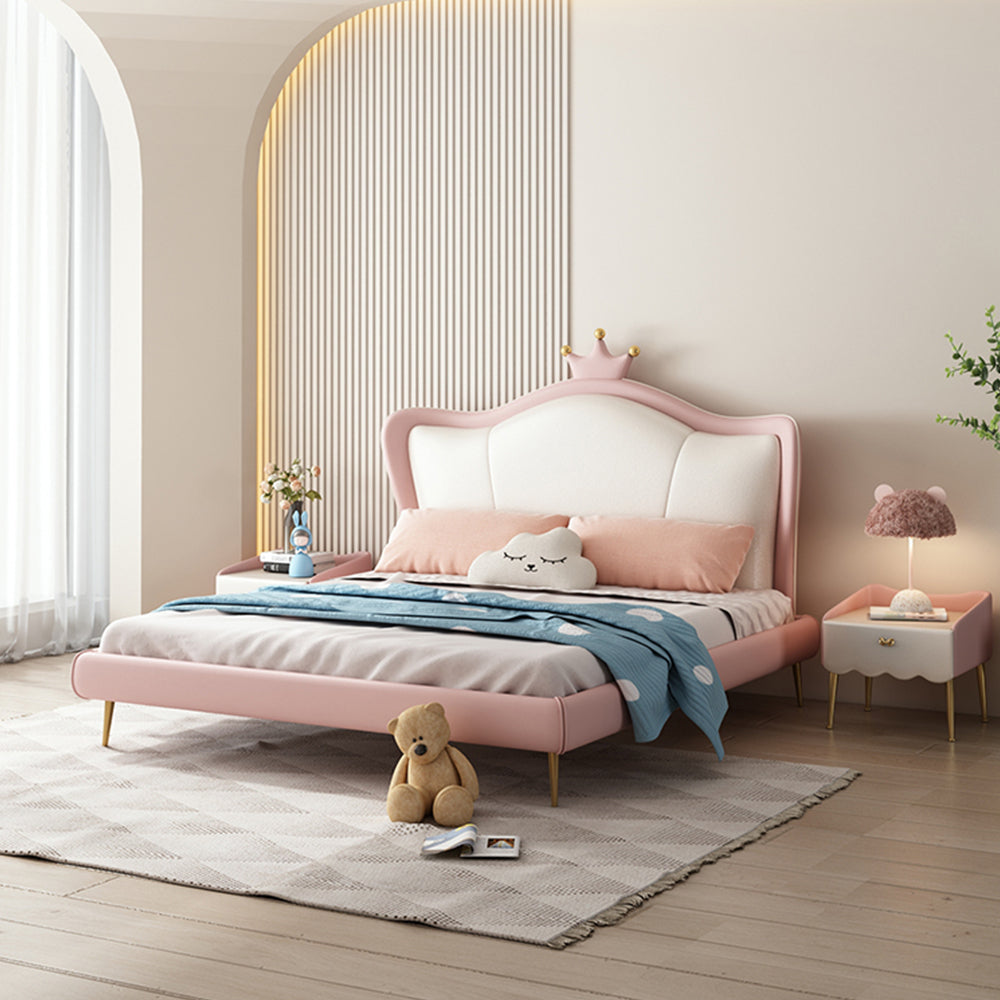 LUXORA CB1114 Kids Frame Cartoon Crown-Shaped 150/180cm Solid Wood Bed