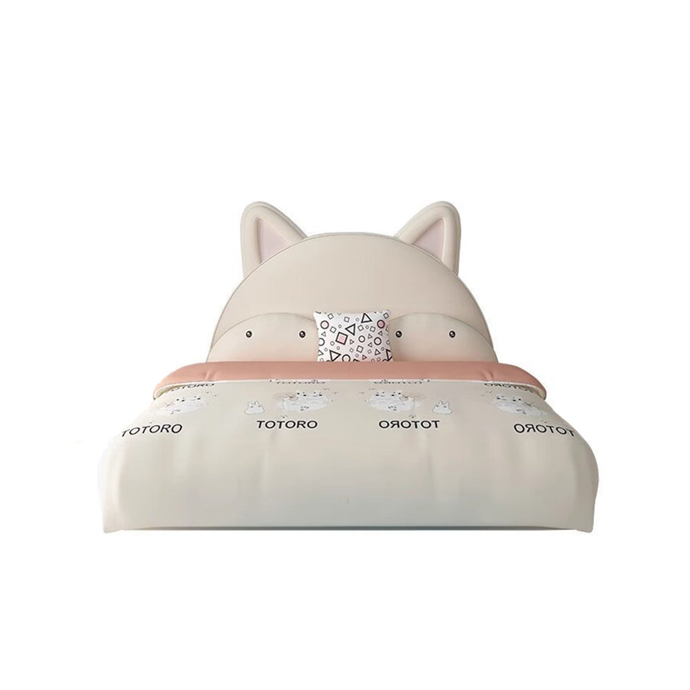 LUXORA CB1116 Solid Frame Wood Kids Ear-Shaped Cat Cartoon 150/180cm Bed