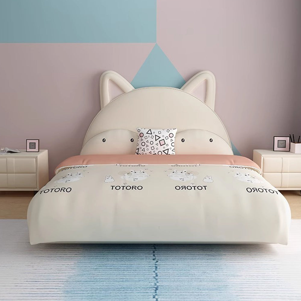 LUXORA CB1116 Solid Frame Wood Kids Ear-Shaped Cat Cartoon 150/180cm Bed