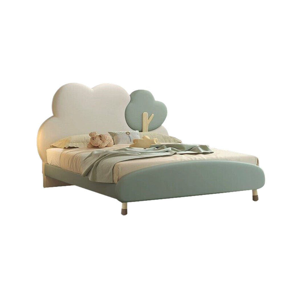 LUXORA CB1118 Frame Solid Wood Bed-Tech 150/180cm Cartoon Kids Cloud-Shaped Fabric