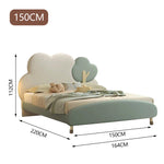 LUXORA CB1118 Frame Solid Wood Bed-Tech 150/180cm Cartoon Kids Cloud-Shaped Fabric